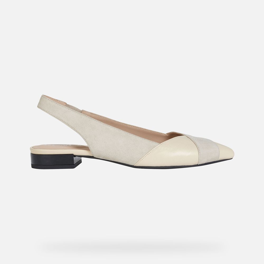 Geox Bayan Ballerina Bej Rengi - Charyssa - JYE-143680